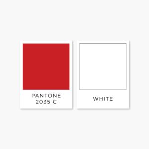 Red and white brand colors