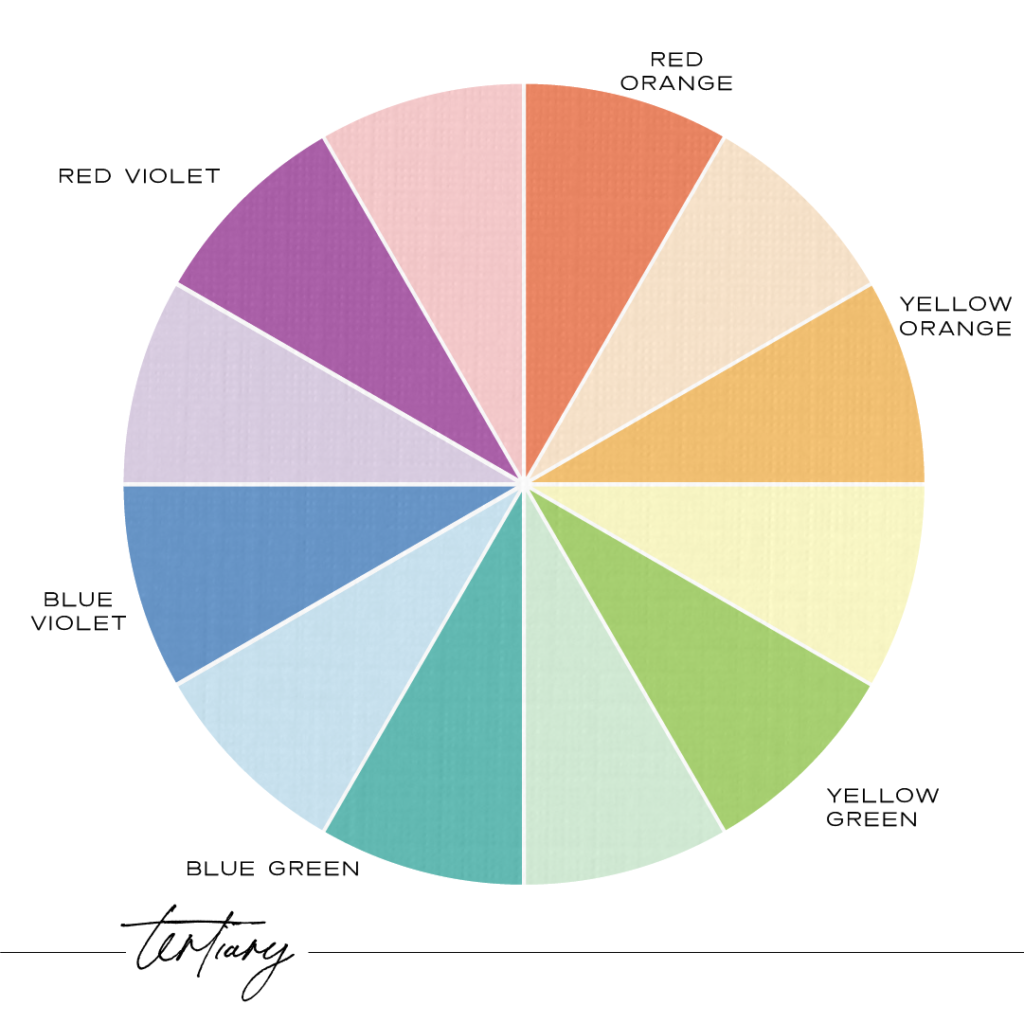 tertiary colors on the color wheel