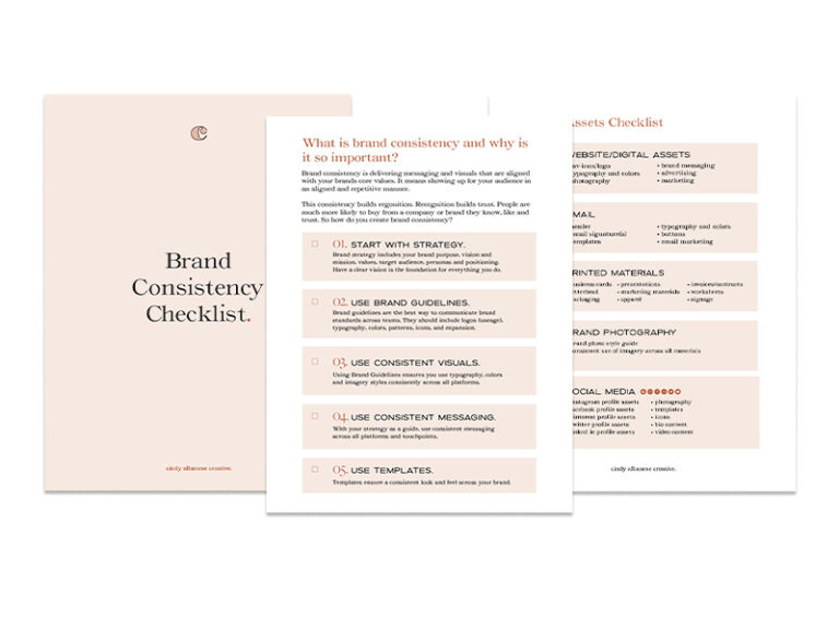 Brand Consistency Checklist Pages