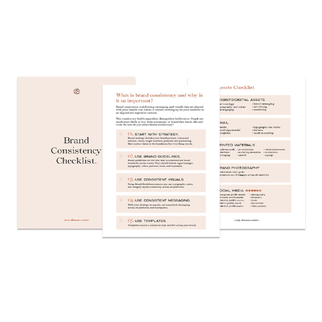 Brand Consistency Checklist freebie