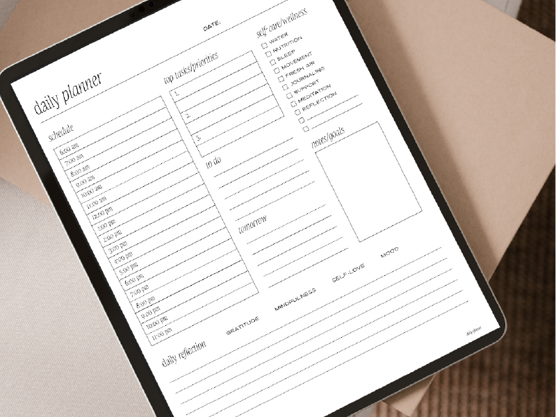 Daily Planner Template