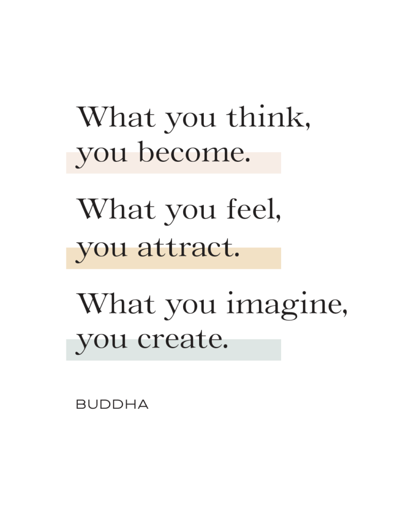 What you think you become. What you feel, you attract. What you imagine, you create. Quote by Buddha