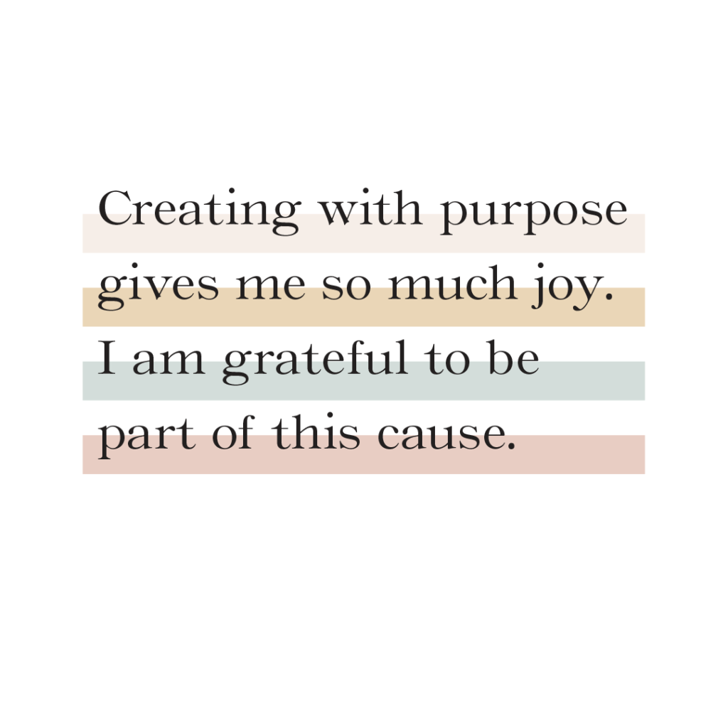 Creating with purpose quote by Cindy Albanese Creative