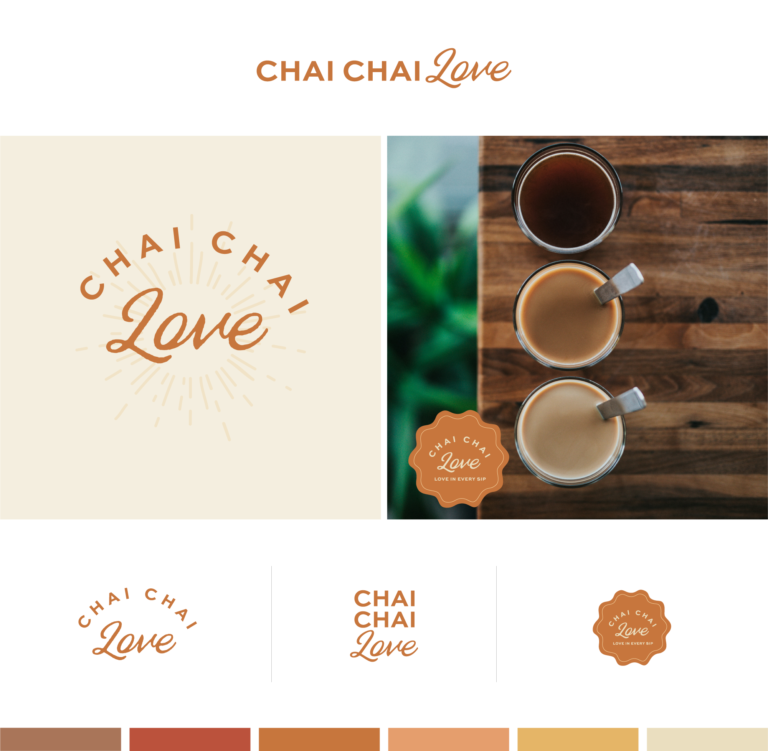 Chai Chai Love Brand Identity Design Logos and colors