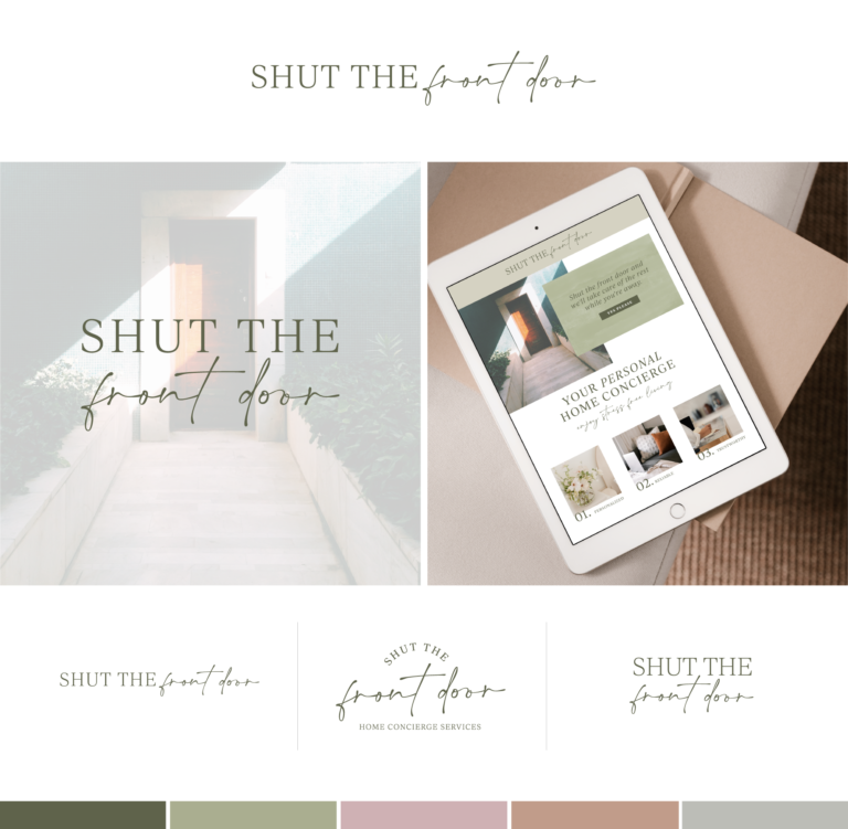 Shut the Front Door Group Branding Design Logos