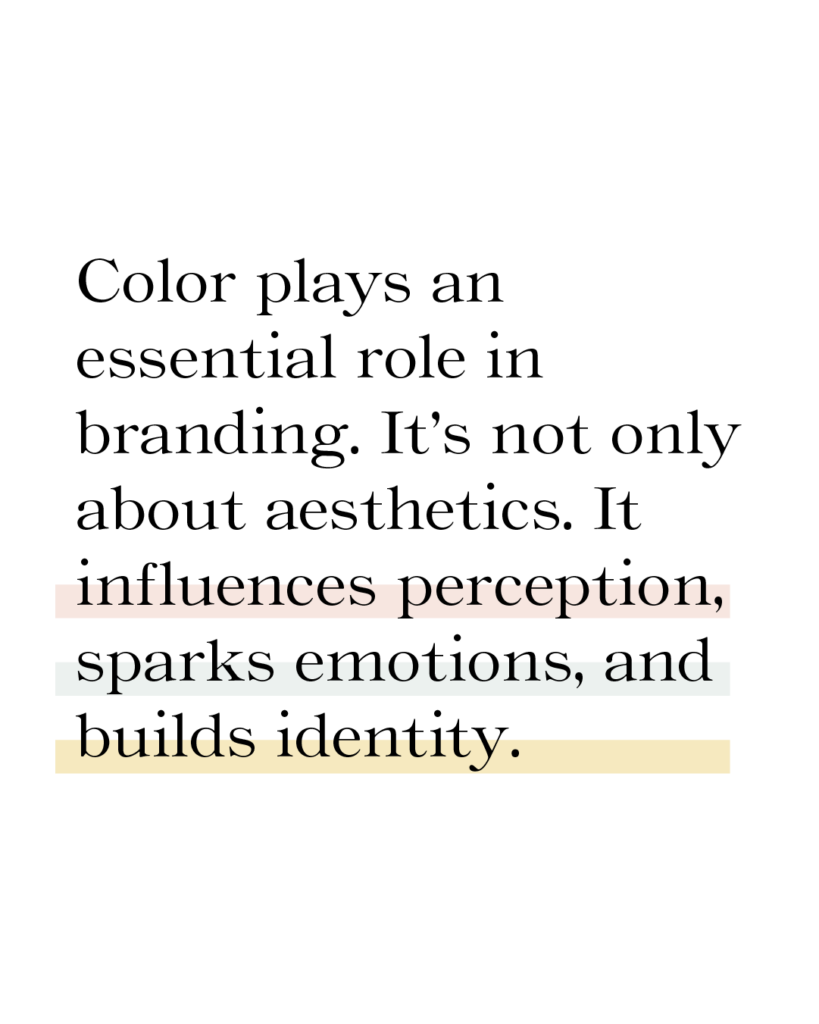 Color role in branding quote Cindy Albanese Creative