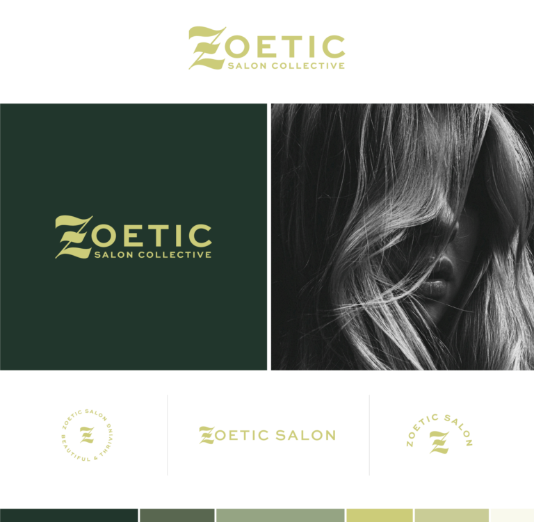 Zoetic Salon Collective Brand Design Cindy Albanese Creative