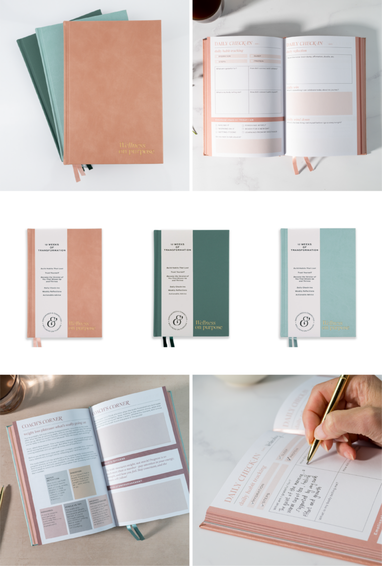 Wellness on Purpose Journal Designs Trish Allen Coaching