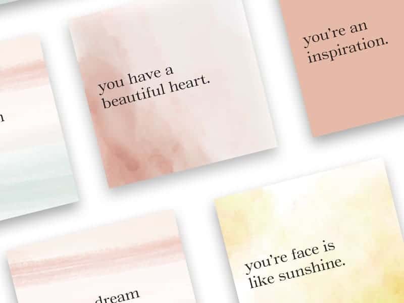 Compliment Cards are a good way to create beautiful designs for your business.