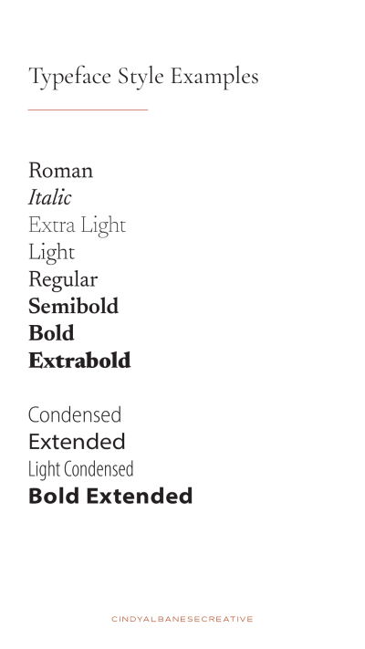 7 tips for good typography - Cindy Albanese Creative