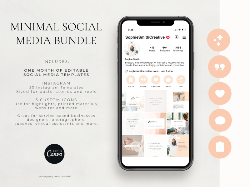 Minimal Social Media Templates